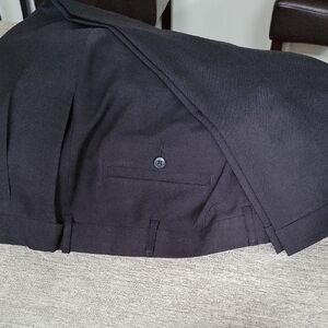 Black Pleated Trousers